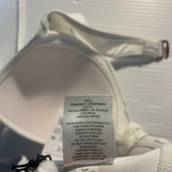 NWT Shade & Shore White Underwire Bikini Top 34C - Picture 9 of 12